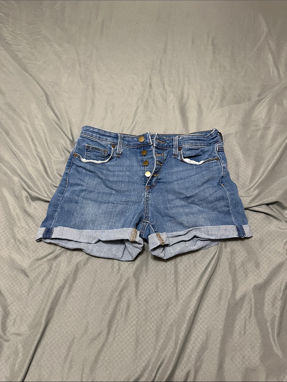Universal Thread Medium Blue Denim Cuffed Shorts